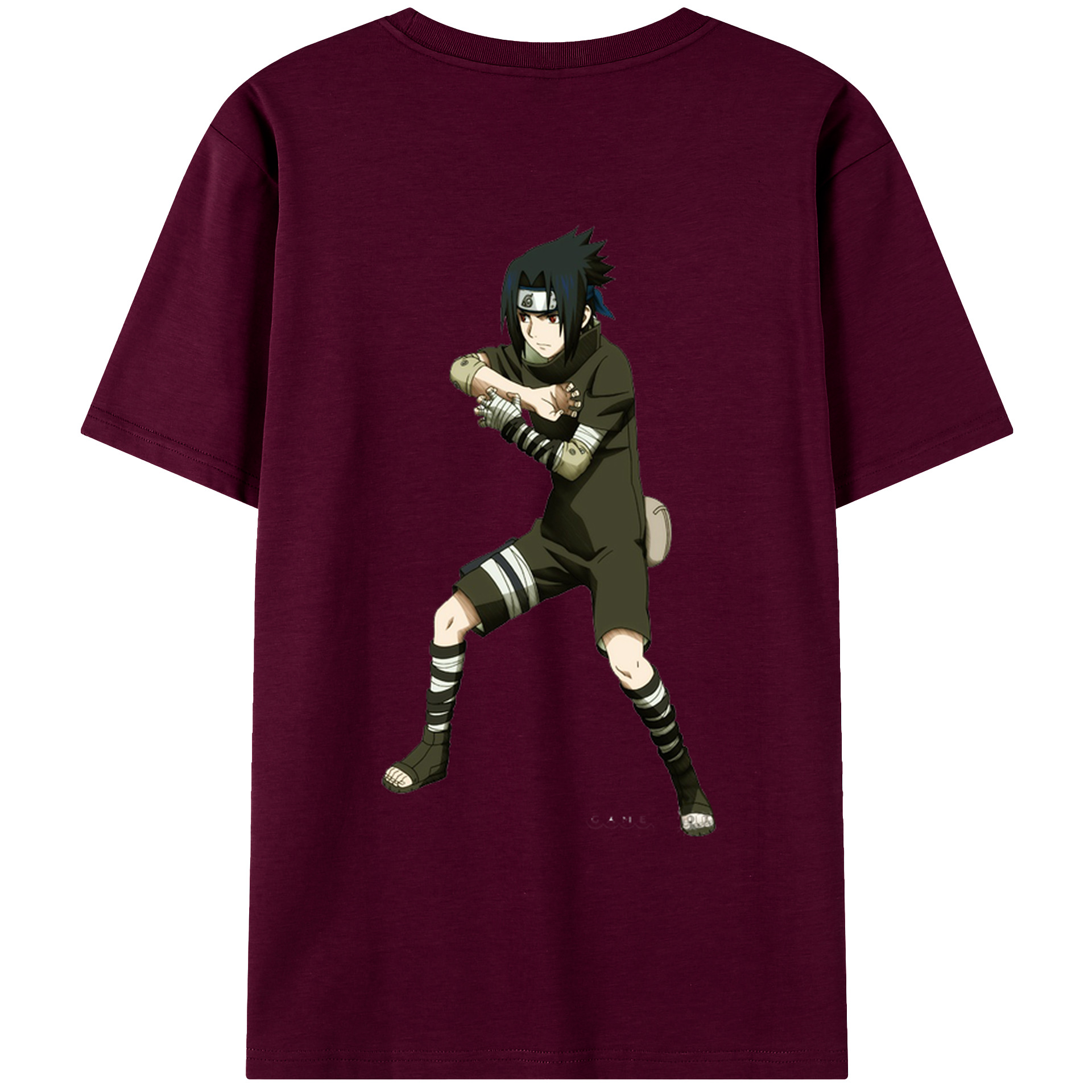 （画像用） NARUTO -ナルト- うちは サスケ Uchiha Sasuke レディース半袖Tシャツ(バックプリント)